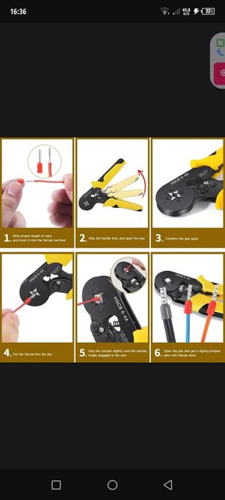 Обжимный инструмент плоскогубцы