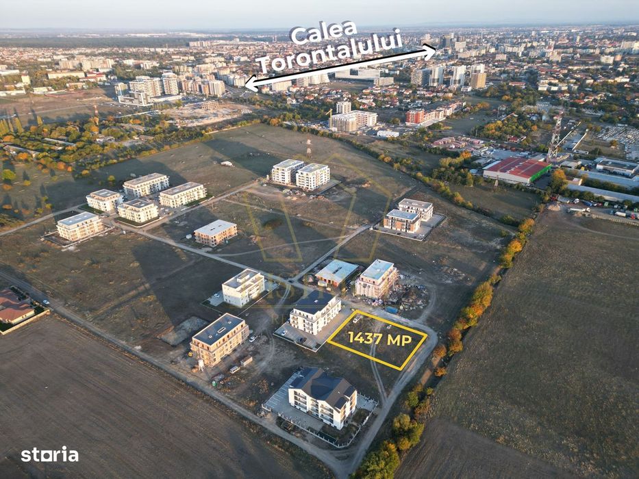 COM 0% Teren de bloc cu 22 de apartamente si utilitati | Torontalului