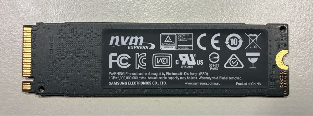 SSD Samsung 970 EVO PCIe 3.0 x4 NVMe M.2 (2280) 250GB