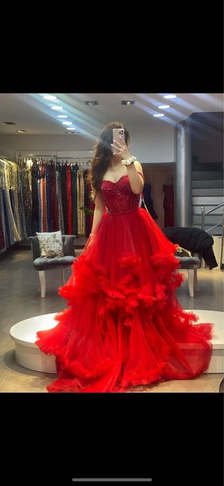 Официална дълга рокля с корсет