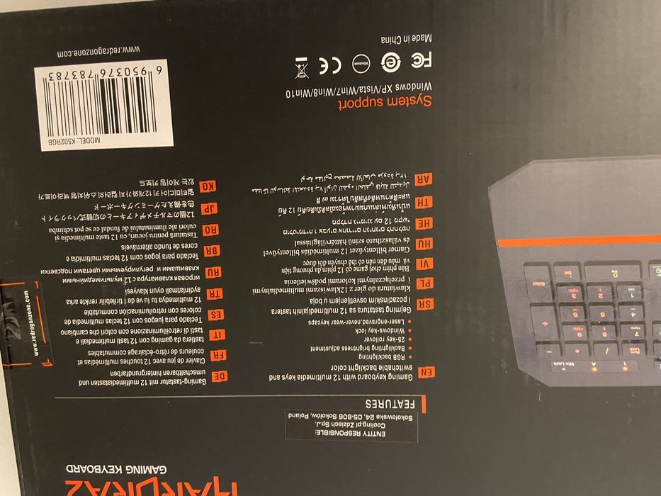Tastatura gaming Redragon Karuka K502 RGB