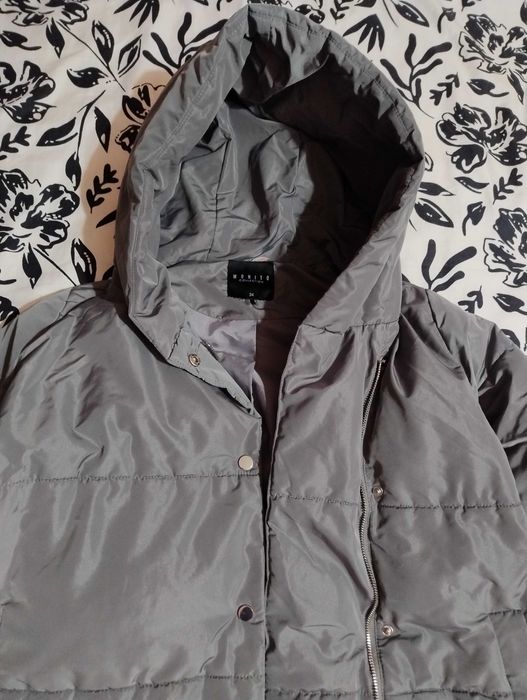 Зимно яке в сиво