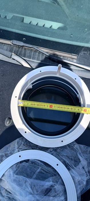 Hublou barca ,yacht Rotund Alb GAESHOW 26,5 CM