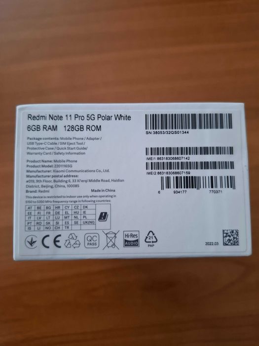 Телефон Xiaomi Redmi Note 11 Pro 5G
