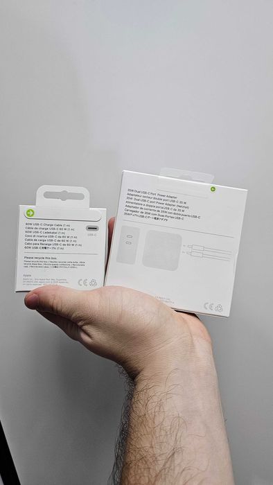 Incarcator Dual 35 W + Cably Type C 60W Iphone