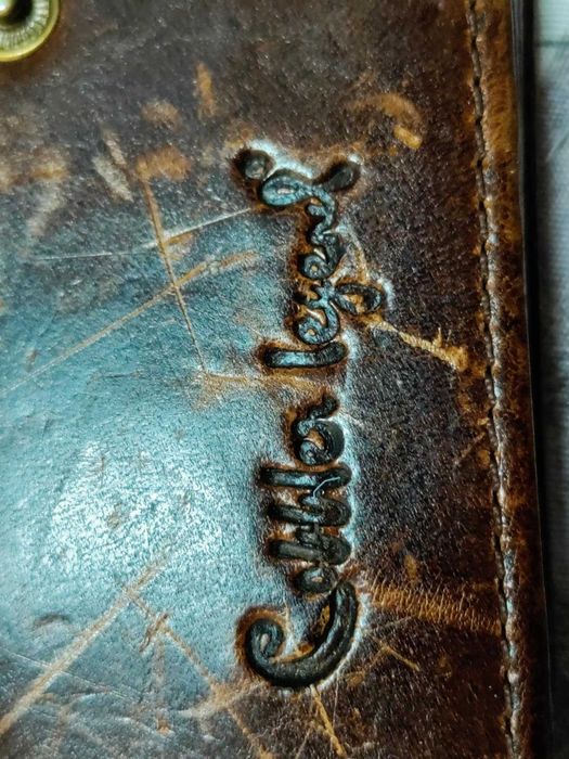 Естествена кожа - cobbler legend за документи и карти