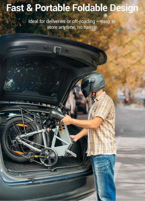 Сгъваемо електрическо колело HillMiles Mile 2 500W 36V 13Ah