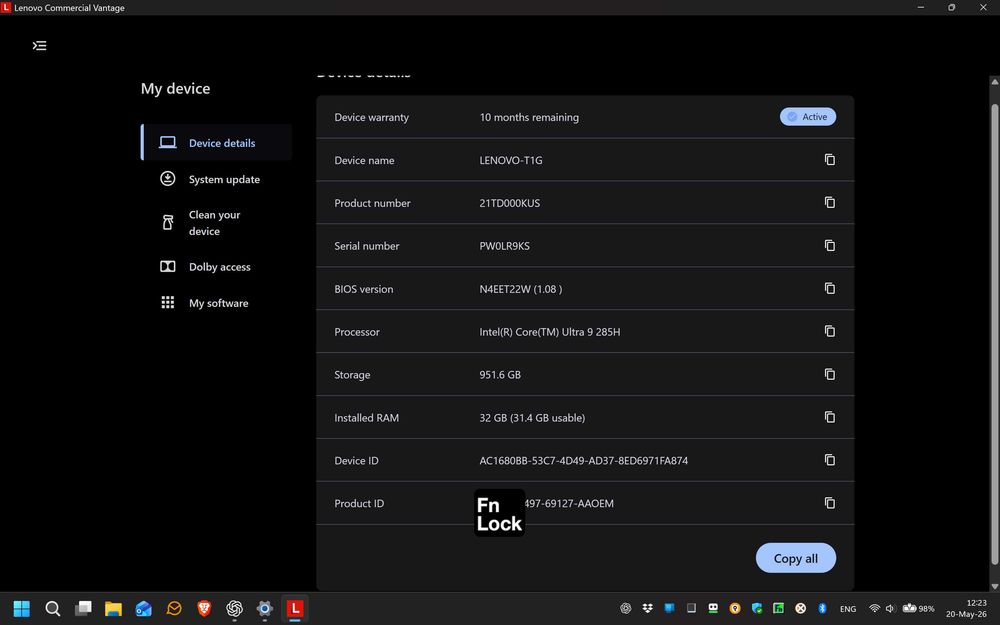 Lenovo ThinkPad T1G 8gen Intel Ultra 9 ram32 1TB sdd OLED 3.2K