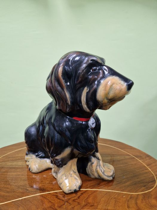 Страхотна антикварна немска керамична фигура статуетка