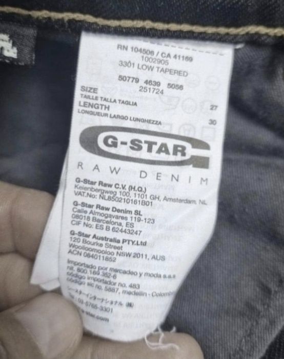 Pantaloni scurţi G-Star RAW, Bărbaţi, Model 3301 Low Tapered - 27 / XS