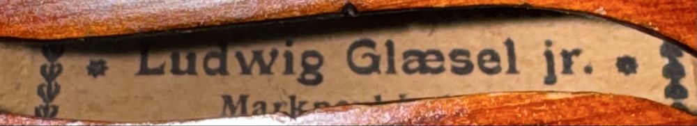 Vioara 4/4 Ludwig Glaesel Jr. Markneukirchen