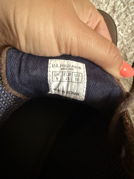 Сникърси оригинални U.S. Polo Assn от естествена кожа