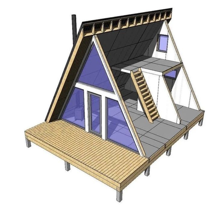 Cabane A frame din lemn