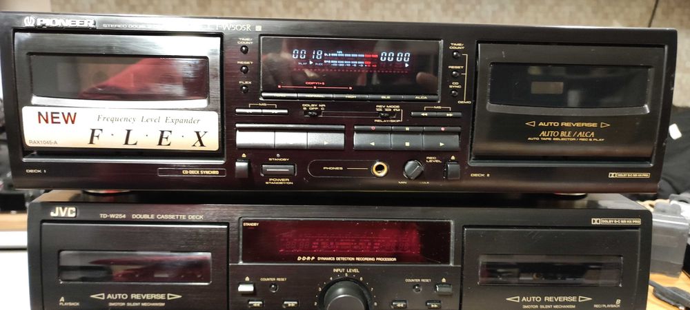 deck JVC TD-W254-Pioneer CT-W550R Pioneer VSX-405 RDS
