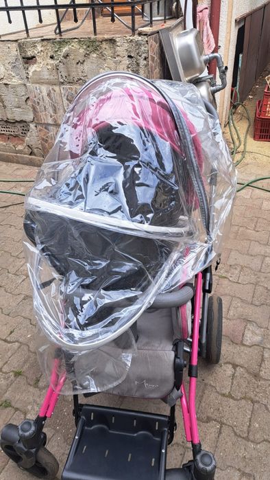 Cărucior pentru copii cu dizabilități Mewa MyWam roz