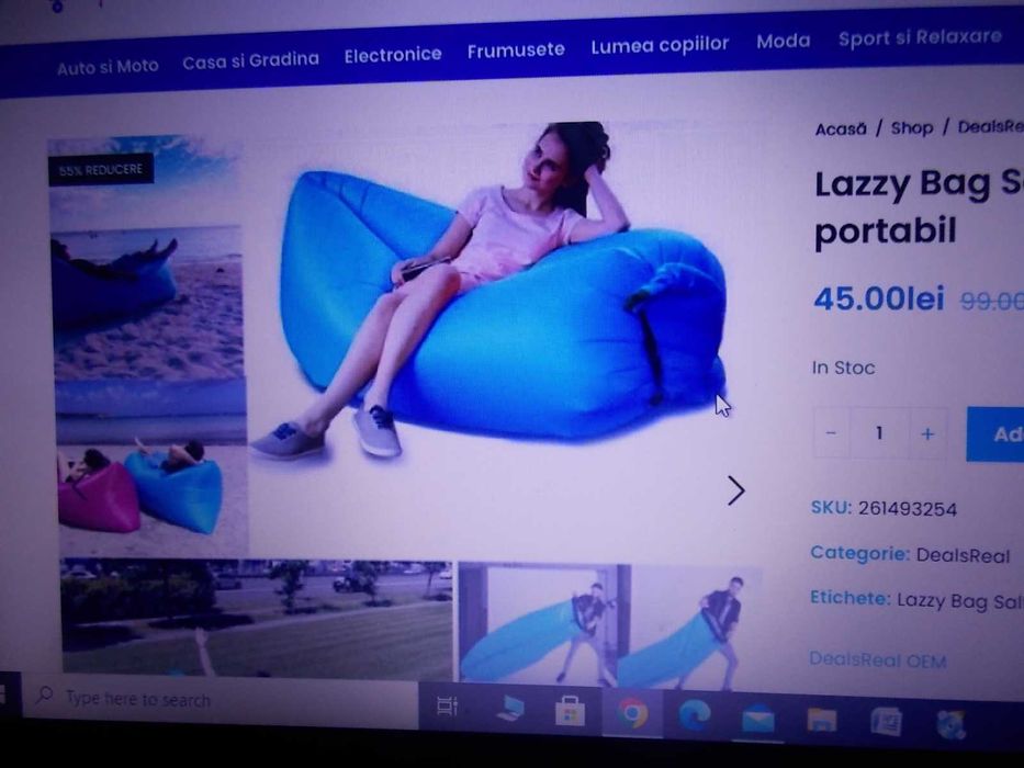 cort HI-TREK Breeze 3 - 3 persoane +  sezlong gonflabil - 220 lei