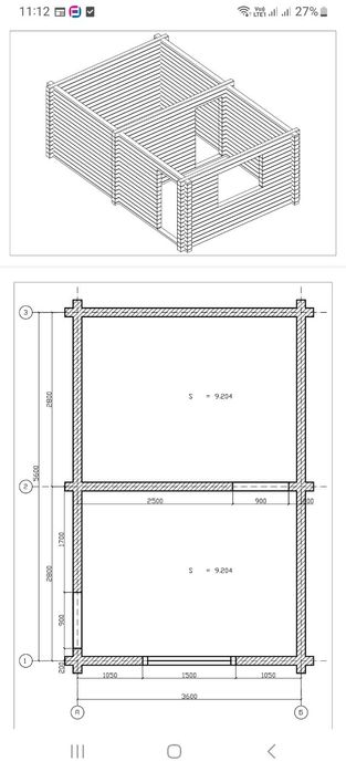Сруб бани из профилированного бруса