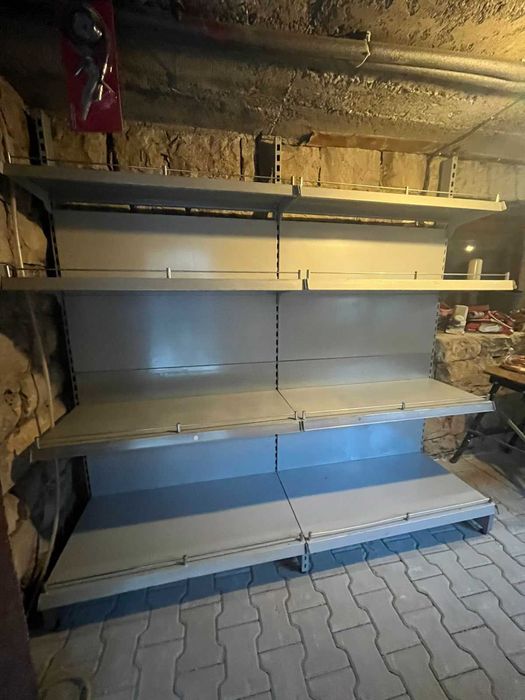 Метални рафтове с висока носимост 200 см, стелажи за магазини и други