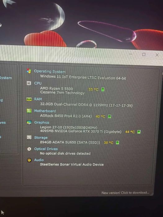 Setup Complet Gaming / Esports – PC Ryzen 5 + RTX 3070 Ti + Monitor 240Hz Lenovo Legion + Periferice