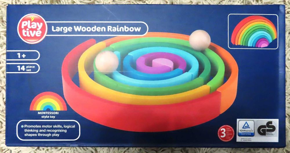 set jucării Montessori, ecologice, din lemn, 1-3 ani