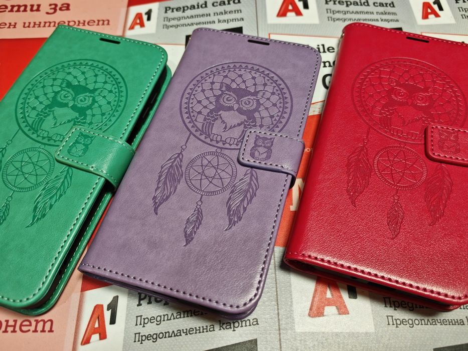 Samsung Galaxy A16 луксозни тефтери и гърбове блестящи и едноцветни