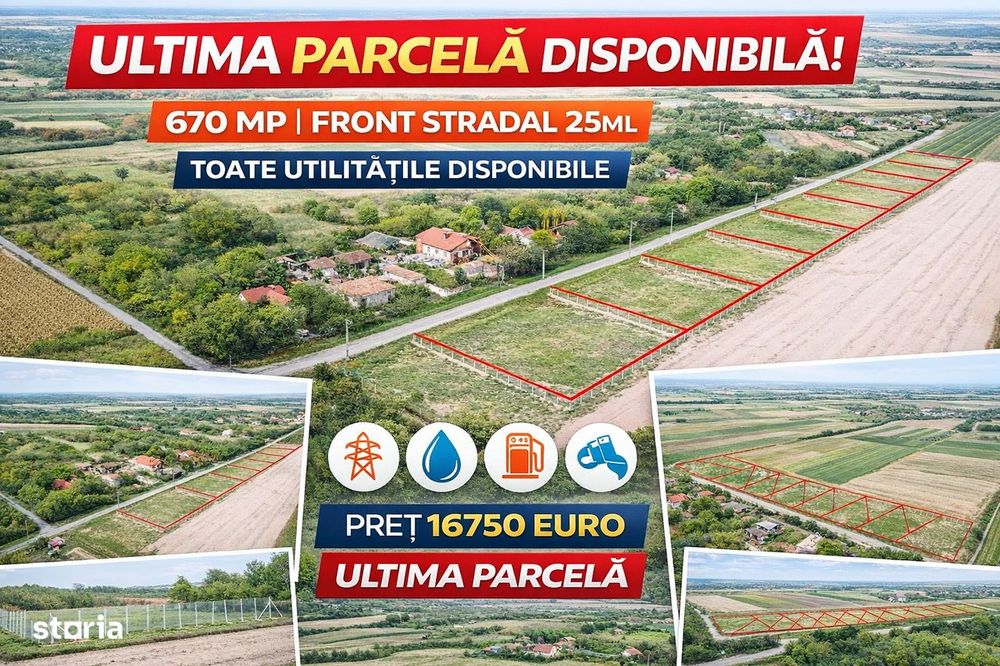 Ultima parcela | Priveliste de vis | Drum asfaltat, utilitati