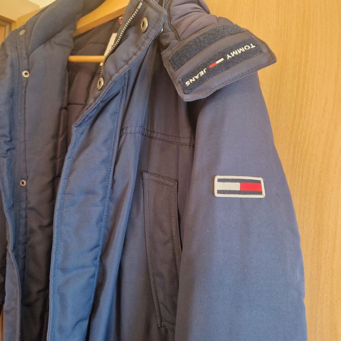 Geacă iarnă parka Tommy Hilfiger, albastru marin