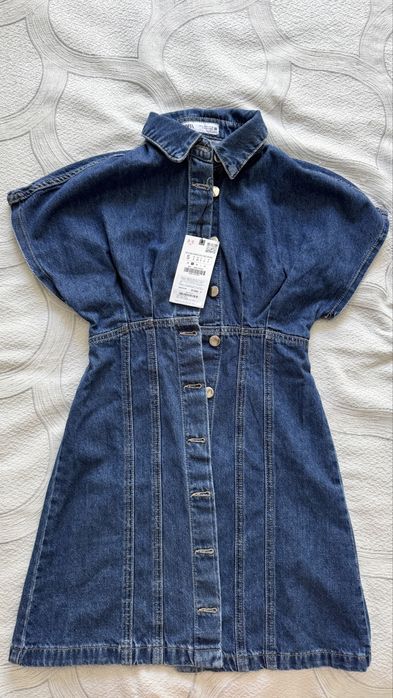 Продам джисовый сарафан zara