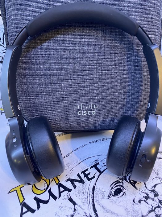 Casti Wireless ,BT, Cisco 730,dual on ear, Carbon Negru