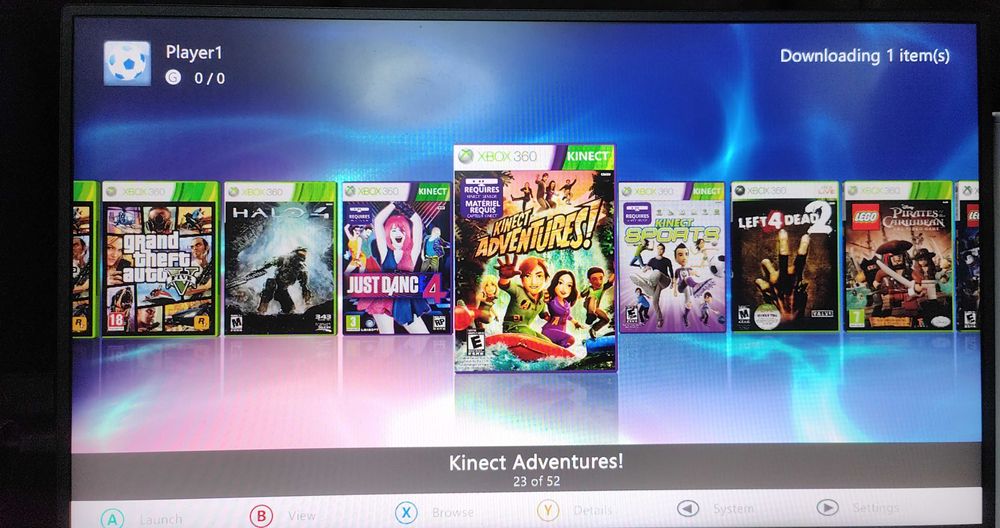 Xbox 360 modat,50 de jocuri de top GTA 5,Minecraft,NFS,maneta,cabluri