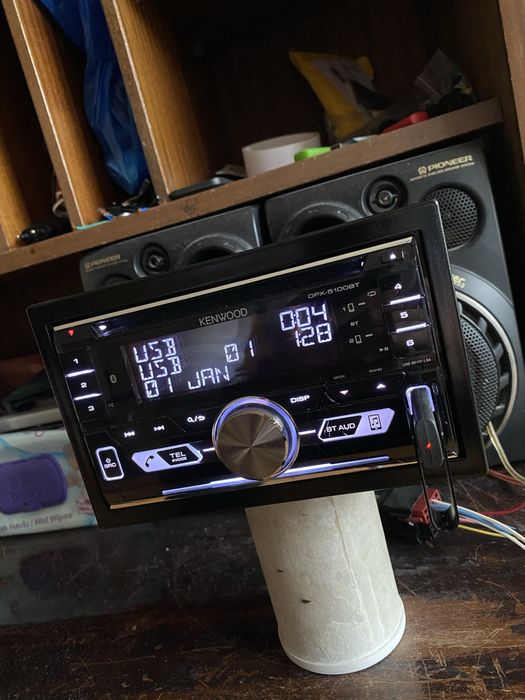 KENWOOD DPX-5100BT- ДВОЕН ДИН - BLUETOOTH USB cd плеър сд авто радио