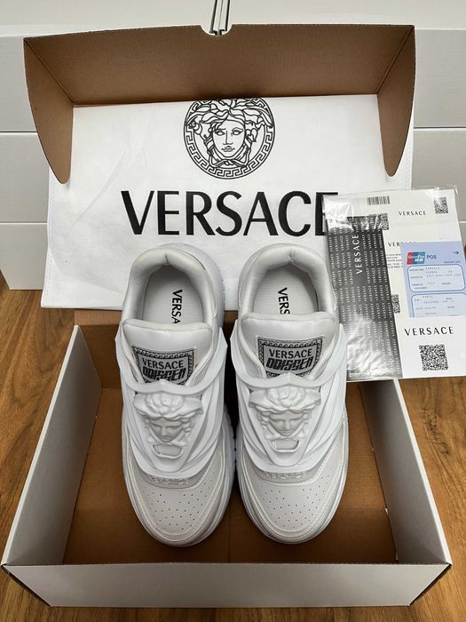 **NEW MODEL 2026** Adidasi~sneakers high-top Versace Odissea White