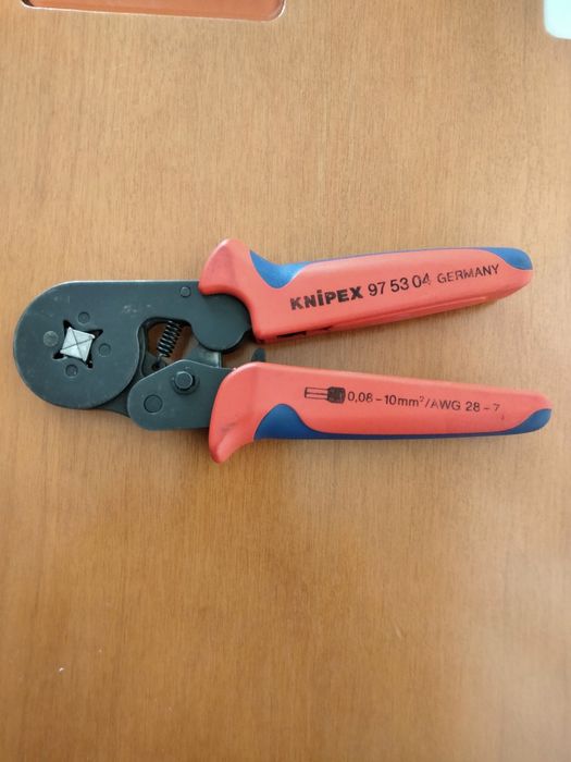 Clește sertizat pini terminali KNIPEX 97 53 04, auto-reglabil 0.08-10 mm²