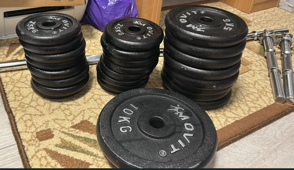 Set Haltere si Gantere 100Kg si Bara Z