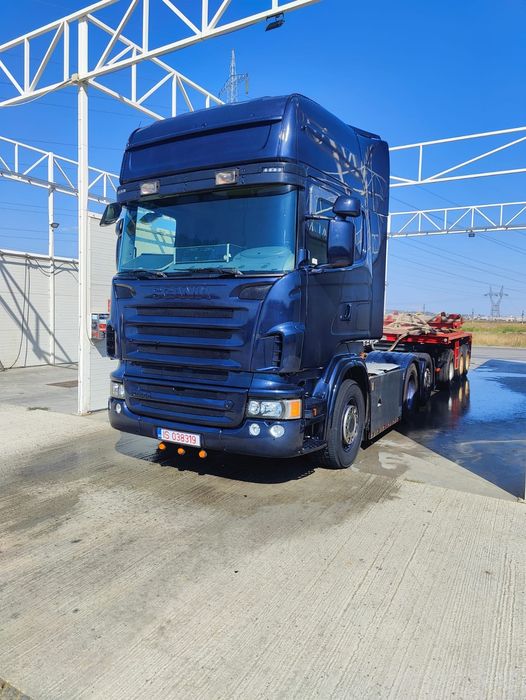 Scania R500 6x2 cu remorca grinzi