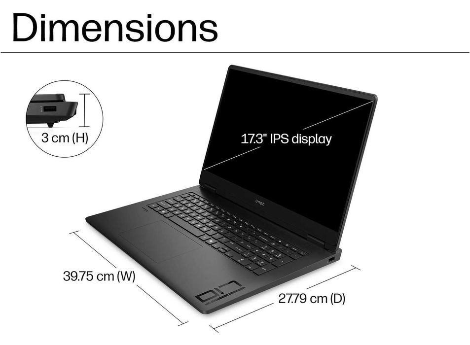 HP Omen 17 FHD IPS 144HZ Ryzen AI 9 365 DDR5 64GB SSD 2TB RTX 5070 8GB