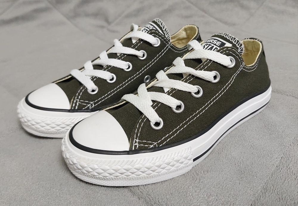 Tenisi Converse All Star Noi marimea 30, verde inchis + cutie