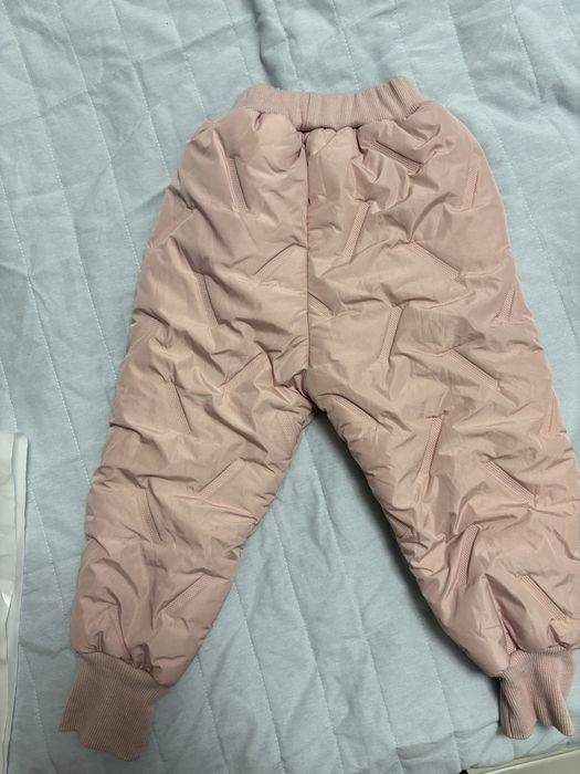 Теплые дутые штаны детские