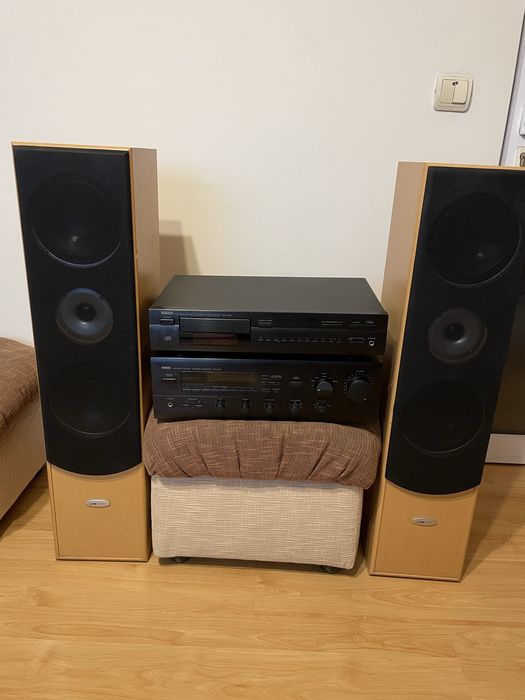 Ресивър и СД YAMAHA,тонколони Clatronic