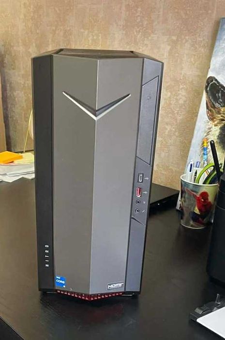 Sistem Gaming Acer Nitro N50-640 cu procesor Intel® Core™ i5-12400F pana la 4.40 GHz, Alder Lake, 16GB, 1TB SSD, GeForce RTX 3060 12GB GDDR6