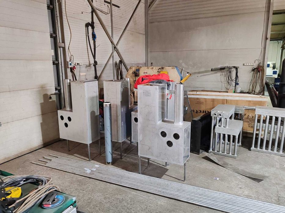 Sobă ciubăr apa dulce INOX 1,3 m + burlan+ făraș