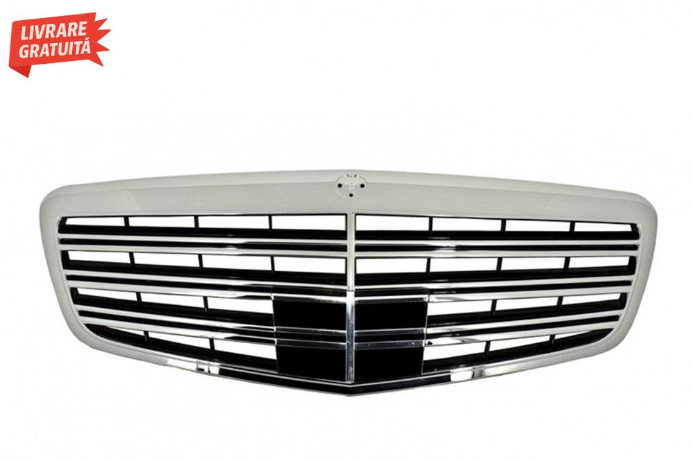 Pachet Exterior Complet Mercedes S-Class W221 (2005-2011) cu Grila Chr