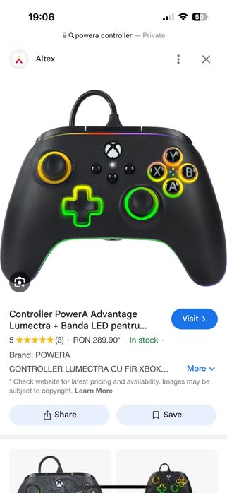 Controller pe fir Xbox Series S/X One PowerA / TurtleBeach defecte