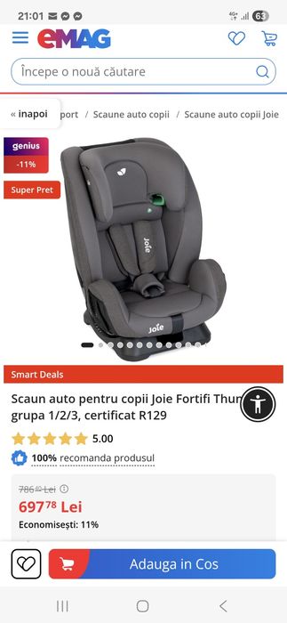 JOIE - Scaun auto copii
