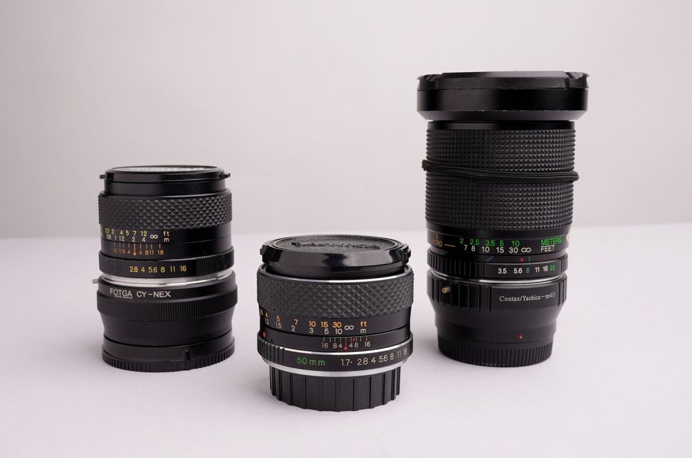 Set obiective montura Contax / Yashica