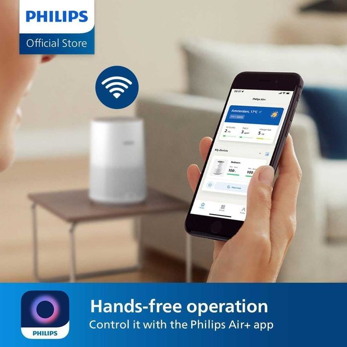 Пречиствател Philips SMART Series 600i AC0650/10 HEPA до 44м² тих WiFi