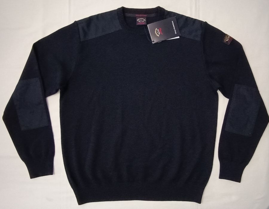 Paul & Shark Pullover оригинален вълнен пуловер L вълна пулевер