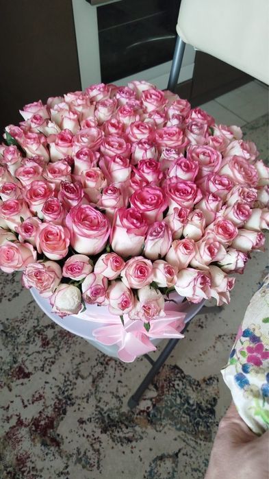 Букет роз, свежие, получили только утром!