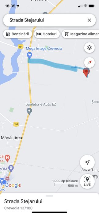 Vand teren intravilan loturi 400 mp CREVEDIA-DARZA 2km de Buftea