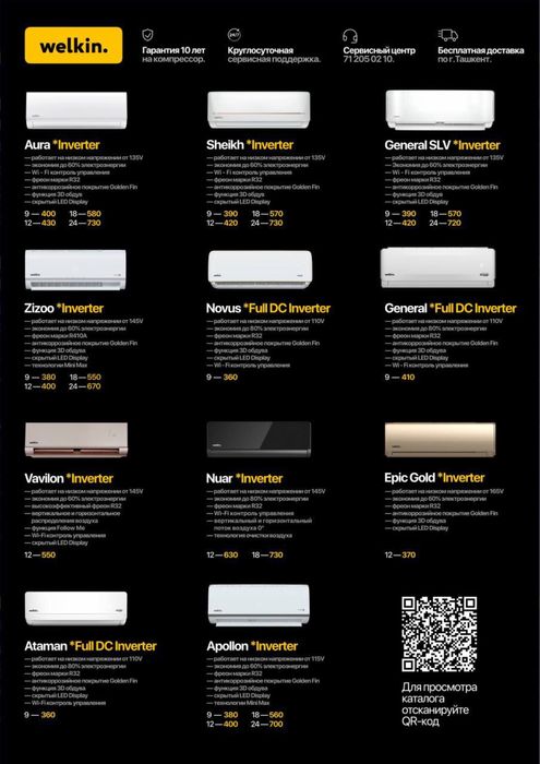 Кондиционеры от Midea & Welkin
